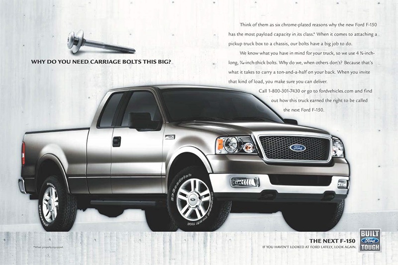 Taptite Ford F150 광고